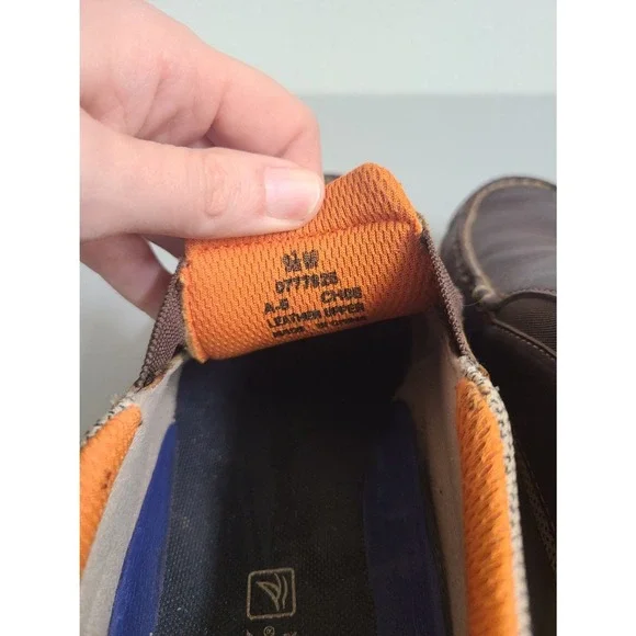 Sperry Top Sider 9.5 Brown Leather Boat Shoes Loafers Deck Slip Ons Sneakers - Picture 7 of 7